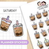 Classic Boba Planner Stickers