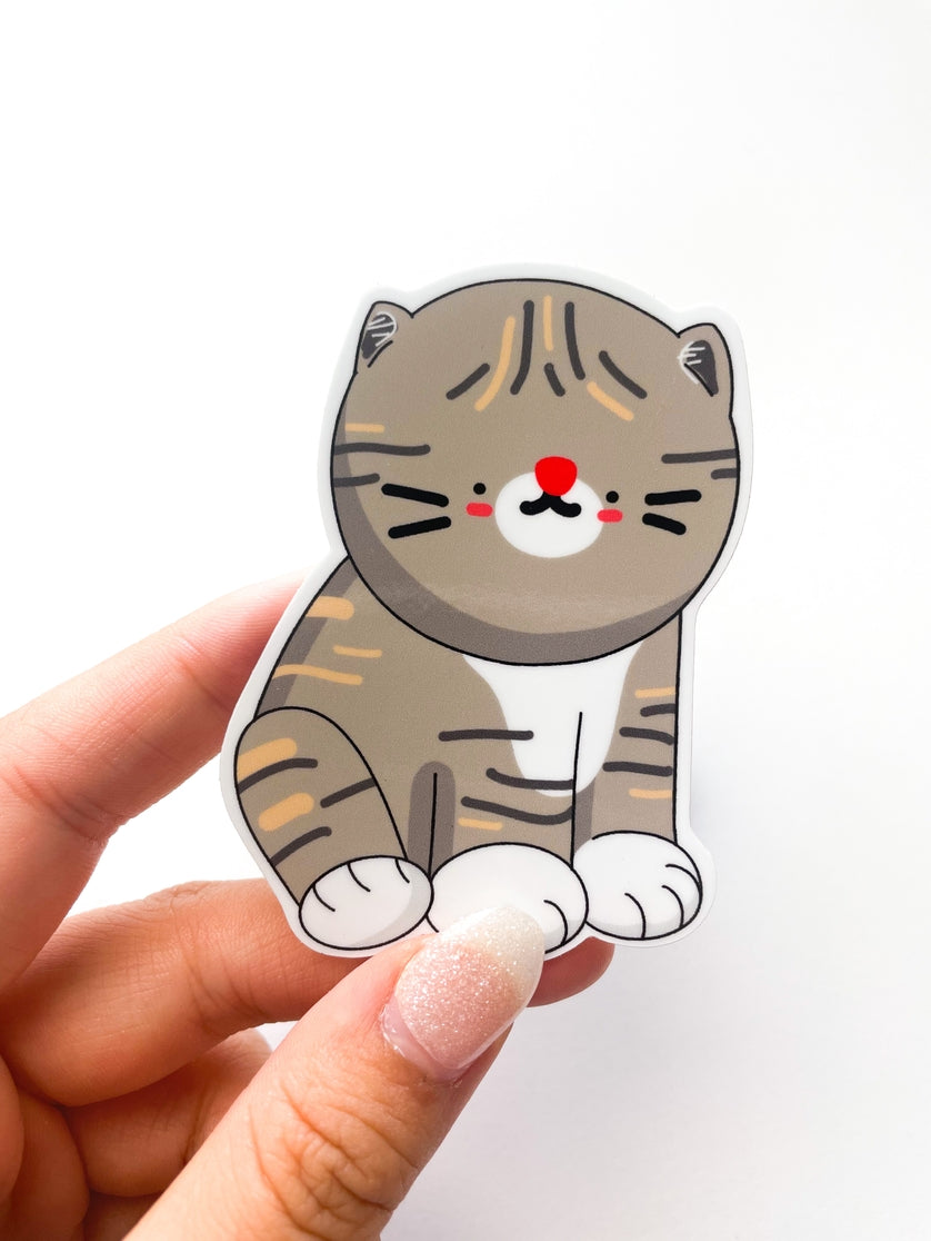 Classic Tabby Cat Sticker