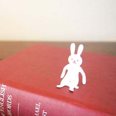 Clip de papel/marcador de libros de la familia White Rabbit Clip