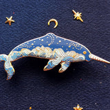 Cloudy Narwhal (Sky Farer) Enamel Pin