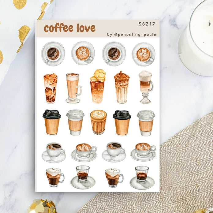 Coffee Love Sticker Sheet