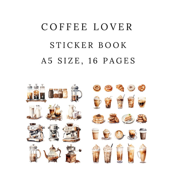 Coffee Lover Sticker Book