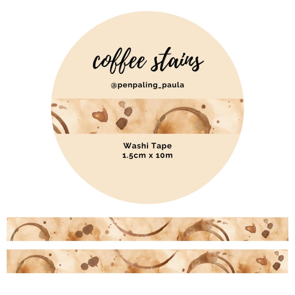 Coffee Stains - Washi Tape