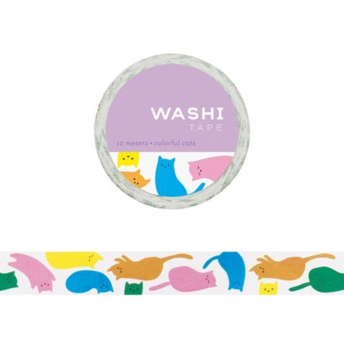 Colorful Cats Washi Tape