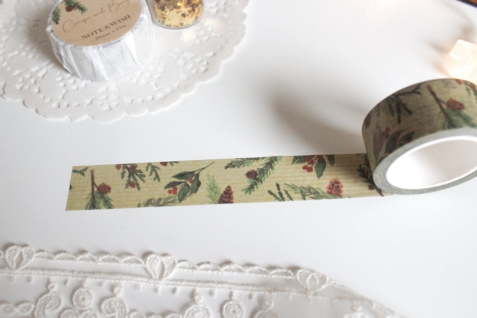 Conifer Berry Washi Tape