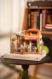 Corner Bookstore DIY Miniature House Kit