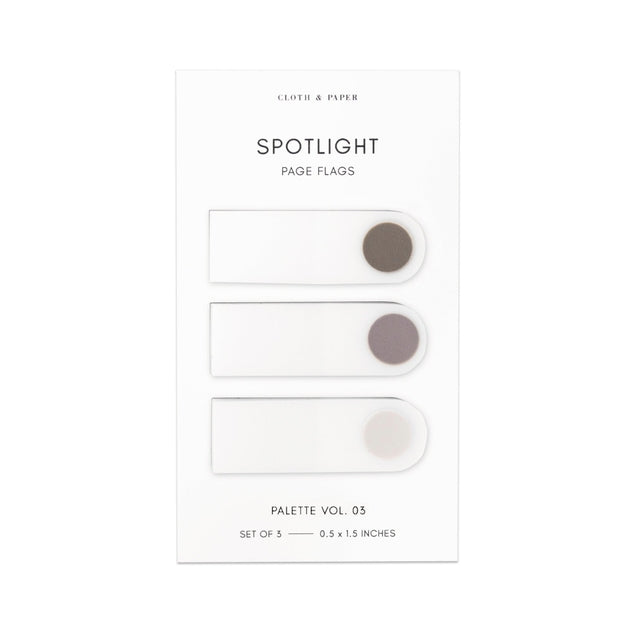 Spotlight Page Flag Set - Cortado/Au Lait/Angora Gray Vol 3