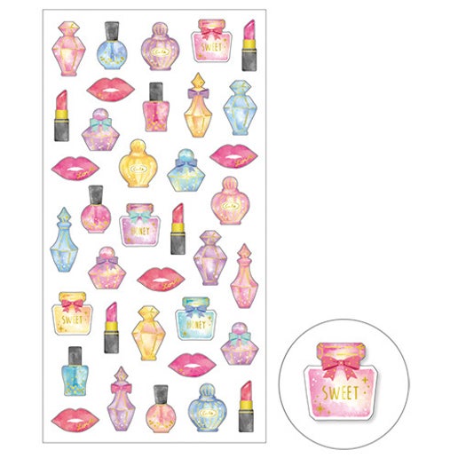 Cosmetic Watercolor Foil Sticker