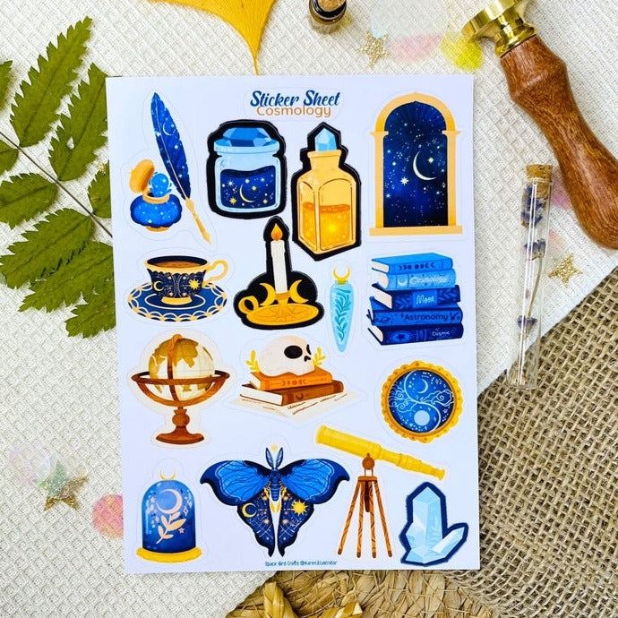 Cosmology Sticker Sheet - Bullet Journal Stickers