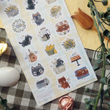 Cottage Cats Sticker