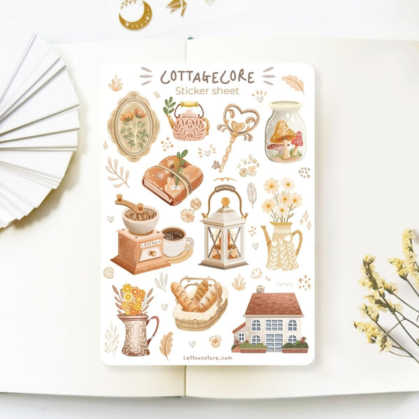 Cottagecore Sticker Sheet