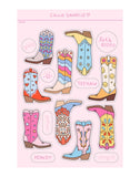 Cowgirl Boots Sticker Sheet