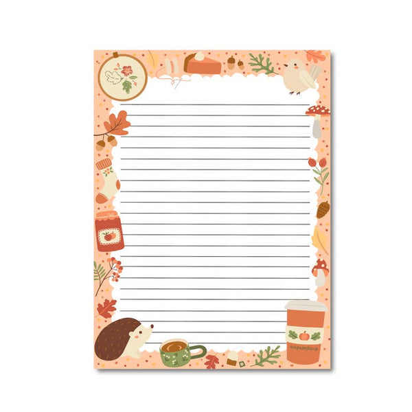 Cozy Fall A5 Notepad