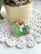 Cozy Knit Cat Hard Enamel Pin