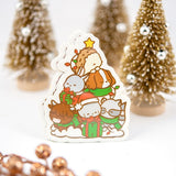 Critter Christmas Tree Vinyl Sticker