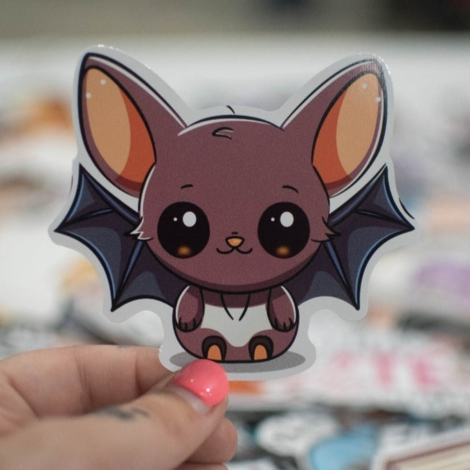 Cute Bat Light Brown Sticker