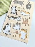 Cute Cats Sticker Sheet