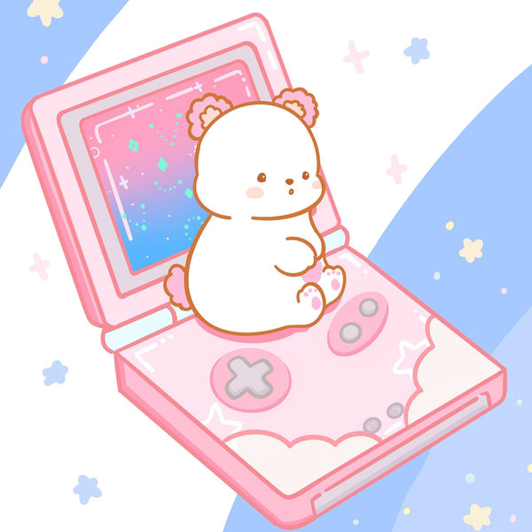 Cute Cosmic Gameboy Sticker