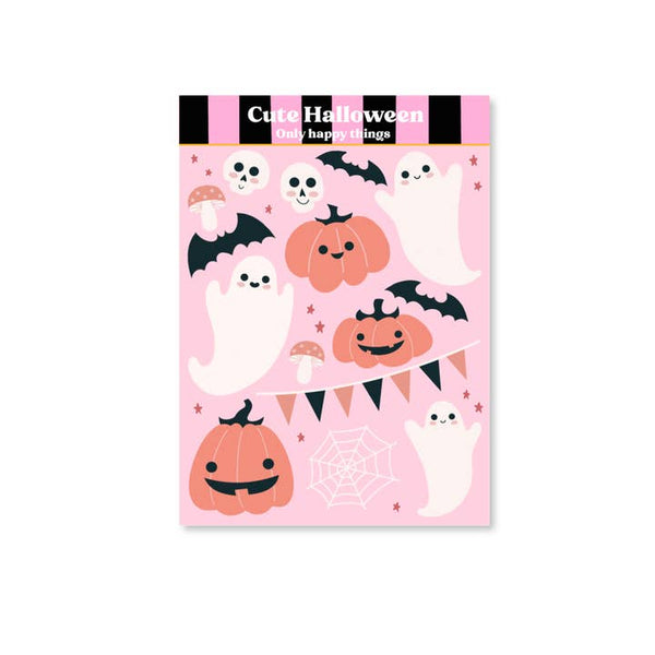 Cute Halloween A6 Sticker sheet