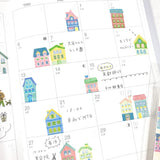 Cute House Washi Roll Sticker Bande