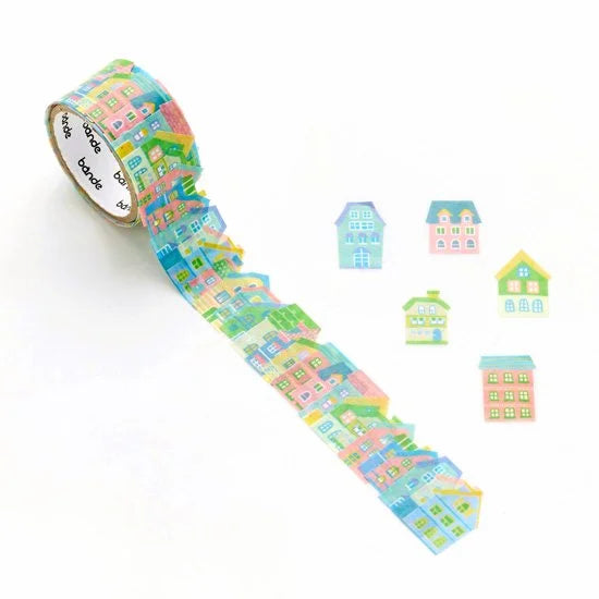 Cute House Washi Roll Sticker Bande