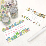 Cute House Washi Roll Sticker Bande