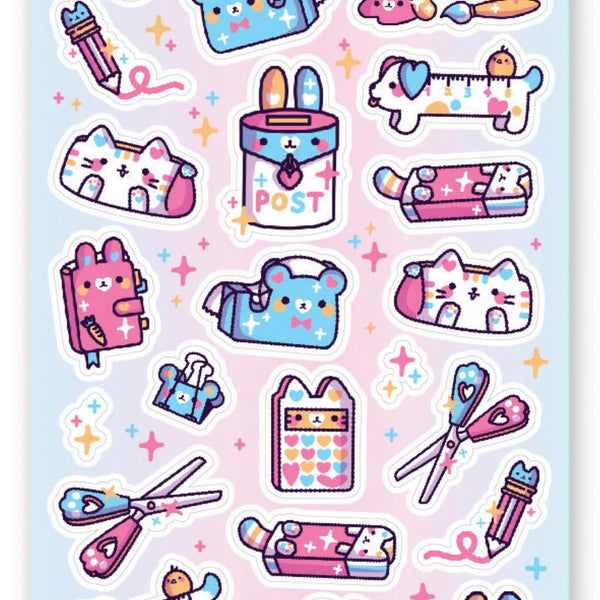 Cutie Stationery Sticker Sheet