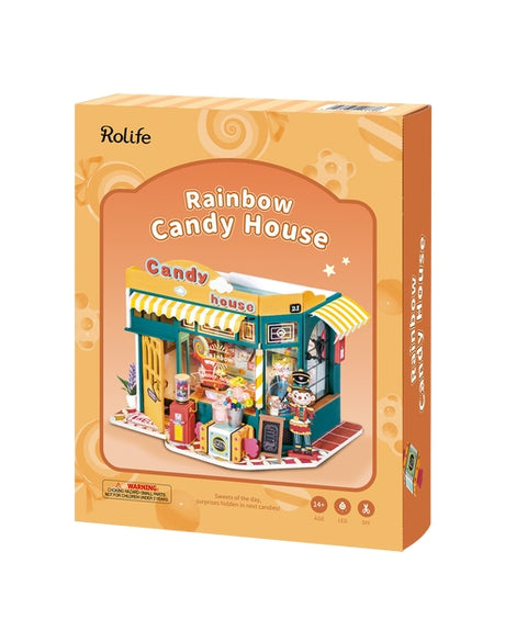 Rainbow Candy House DIY Miniature House Kit