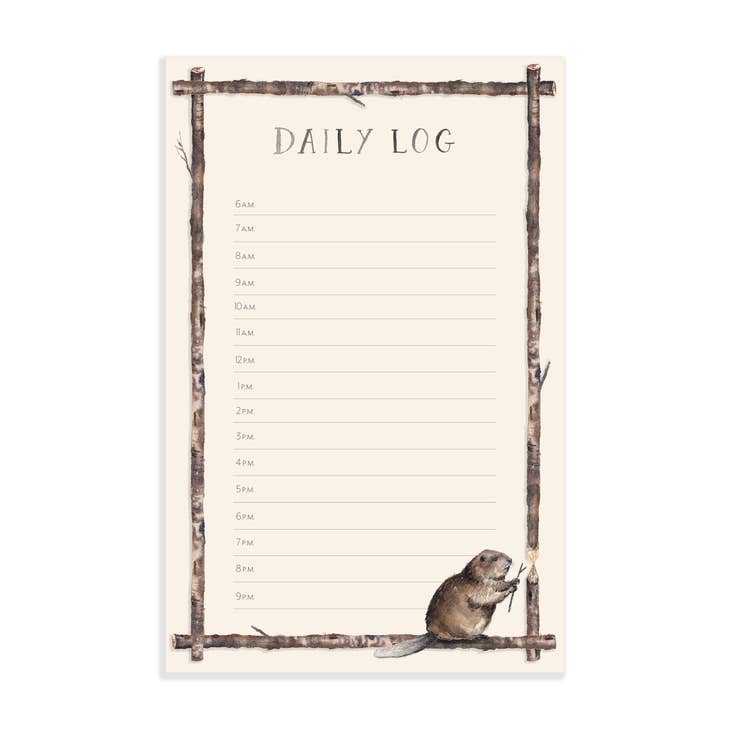 Daily Log Watercolor Notepad