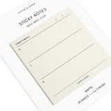 Daily Meal Plan Sticky Notes