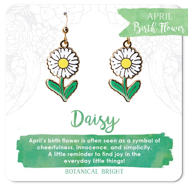 Daisy Dangle Earrings Gold