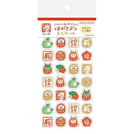 Dragon Year & Daruma Doll Sticker