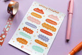 Days of the Week Sticker Sheet