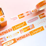 Days of the Week Washi Tape