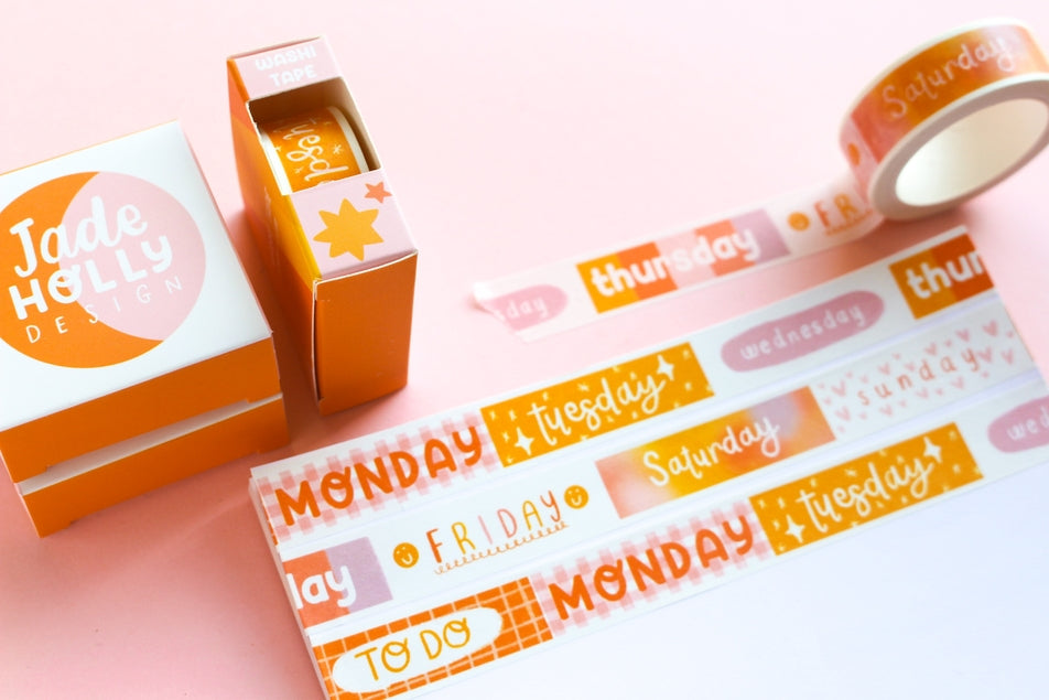 Days of the Week Washi Tape