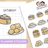 Dim Sum Plates Planner Stickers