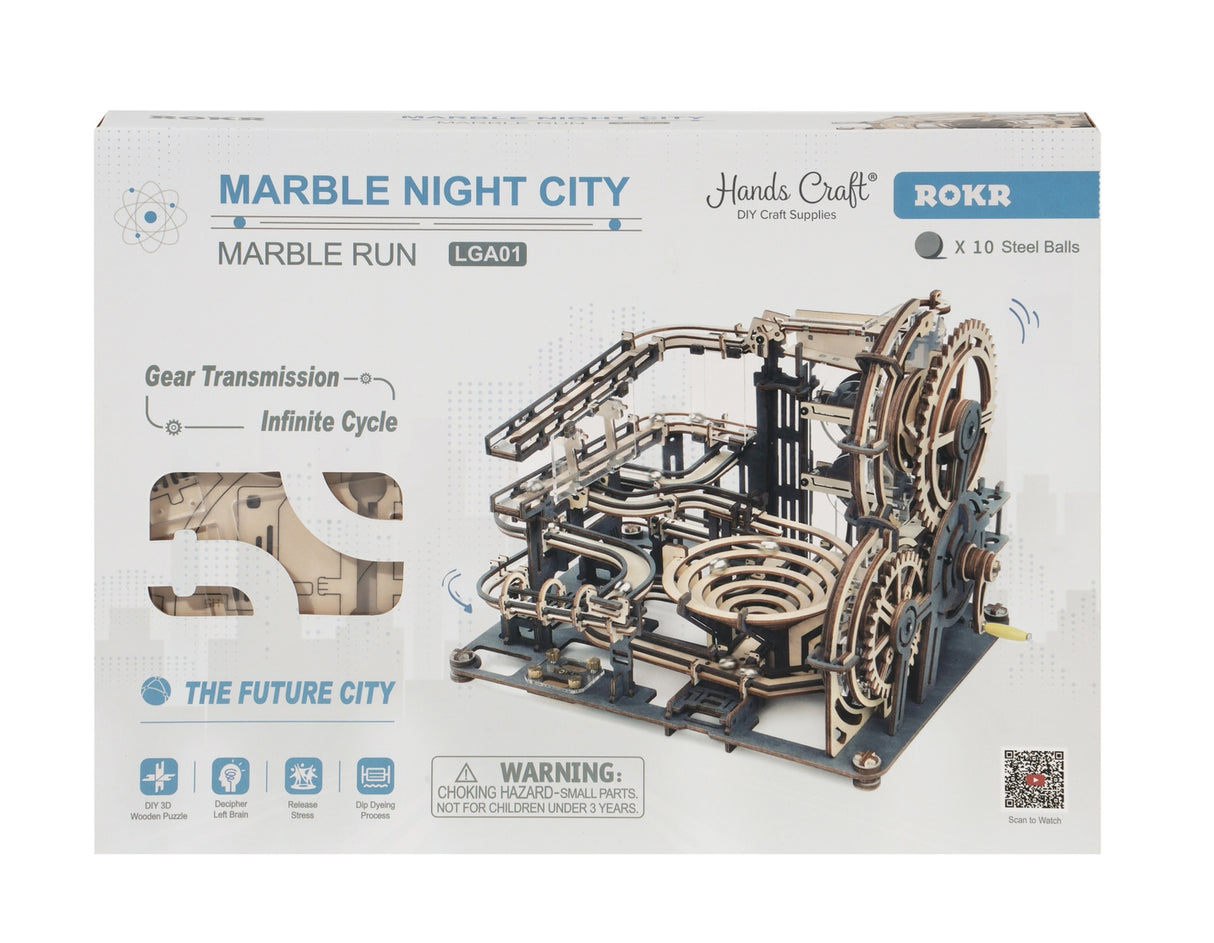 Marble Run Marble Night City 3D Wooden Puzzle