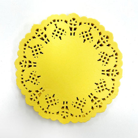 Doily Lemon Sorbet 4.5" Doilies 100ct