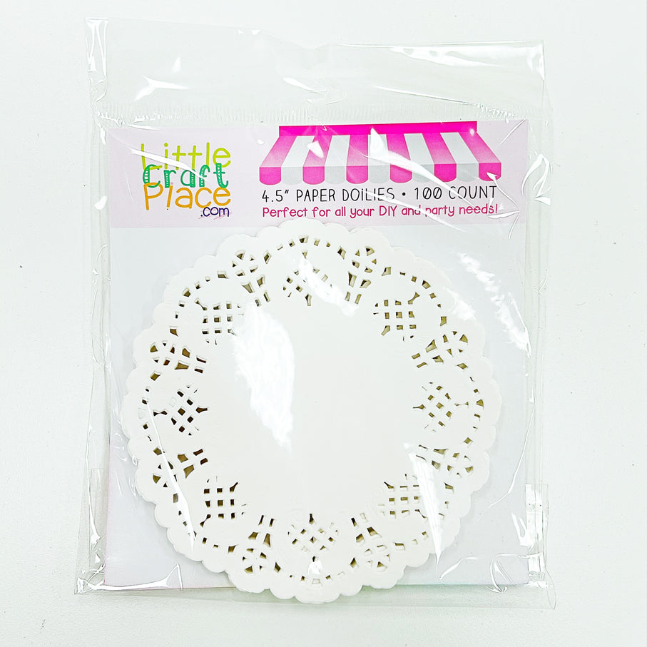 Doily White Lace 4.5" Doilies 100ct