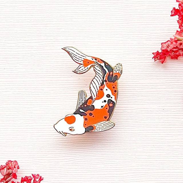 Doitsu Sanke Koi Enamel Pin