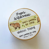 Don't Worry Be Capy Capybara Washi Tape