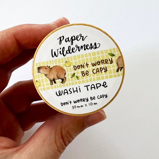 Don't Worry Be Capy Capybara Washi Tape