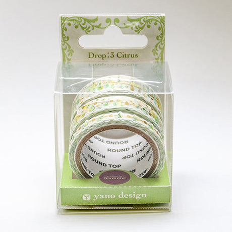 Drop: 3 Citrus Washi Tape Diseño Yano Femenino