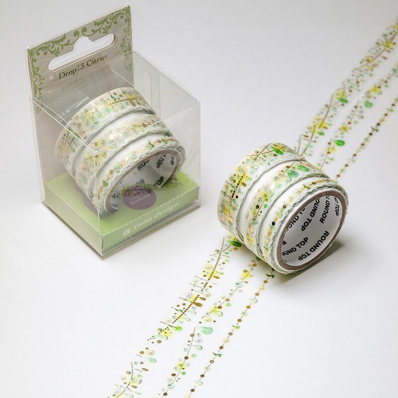 Drop: 3 Citrus Washi Tape Feminine Yano Design