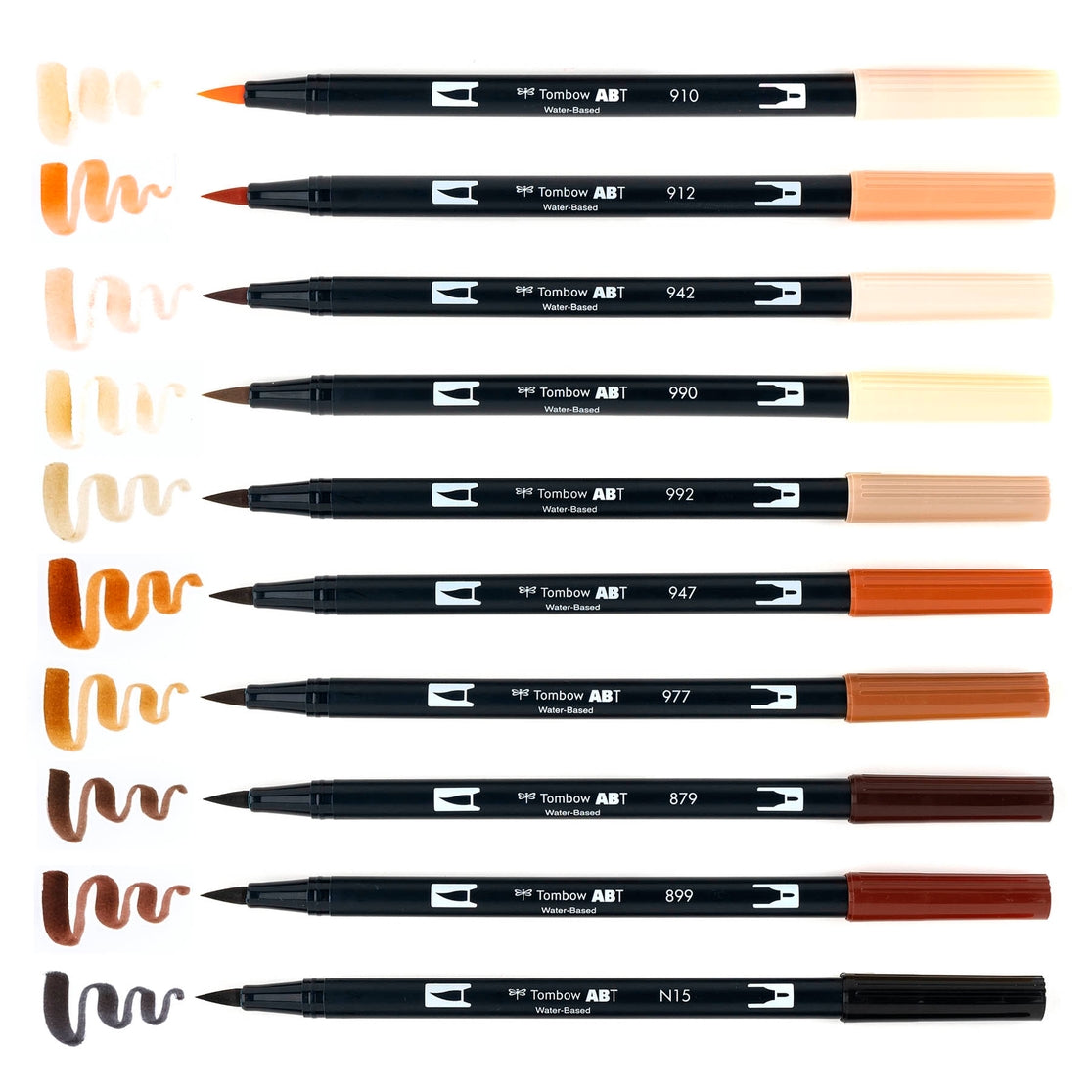 Dual Brush Pen Art Markers Portrait 10-Pack