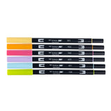 Dual Brush Pen Art Markers Yay Sorbet 6-Pack