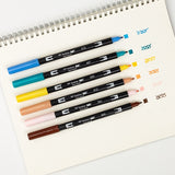 Dual Brush Pen Art Markers, Manga Illustration, Bird 6-Pack