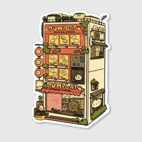 Dump(Ling) Cat Vending Sticker