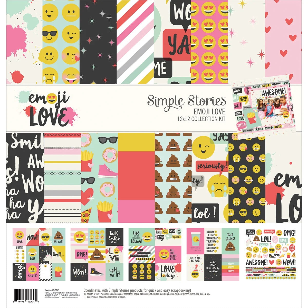 Emoji Love Collection Kit 12"X12"