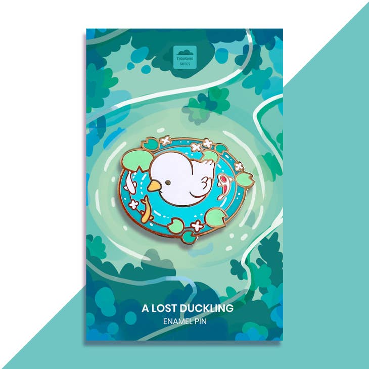 A Lost Duckling Enamel Pin